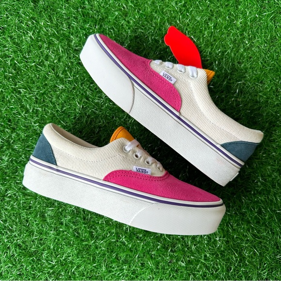 🍀New Vans Era Platform Mini Cord Multi - Picture 3 of 8